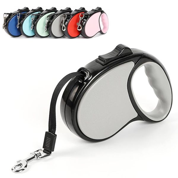

portable dogs traction rope retractable nylon leash for small medium dog pet extendable leash for walking running
