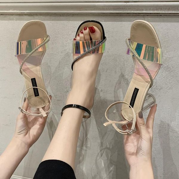 

sandals the diamond to wear female non-slip comfortable soft bottom shoes fashion temperament net red wind, Black
