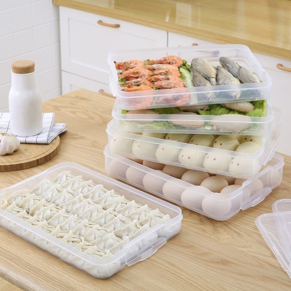 

4-layer food storage box case clear refrigerator fresh keeping container
