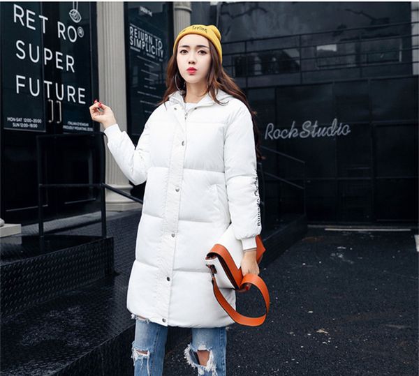 

2021 new invierno parkas mujer warm quilted women's thin cotton coats with hood parka winter coat wxf405 b5ch, Black
