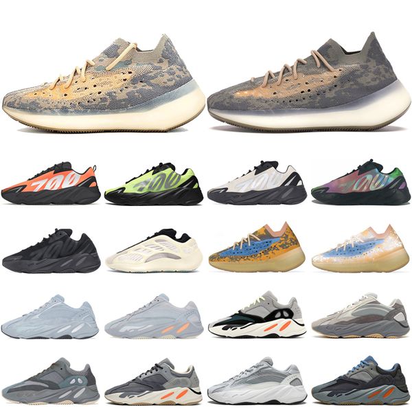 

new arrive kanye 700 mens runner running shoes mist reflective v3-azael blue oat solid grey magnet women trainers sport shoes size36-46