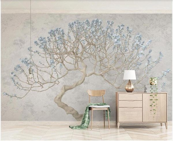 

wdbh 3d p wallpaper custom mural flowering branch of a blossoming tree home decor living room wallpaper for walls 3 d1
