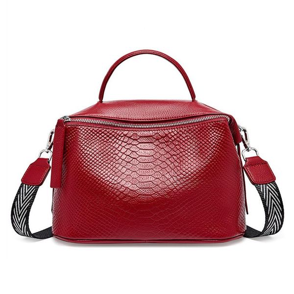 

2020 new crocodile pattern cowhide women's handbag lady's messenger bag luxury designer crossbody bags shoulder sac a main femme