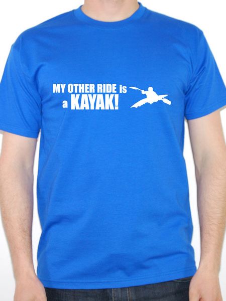 

sport 2019 fashion short print tee shirt summer style my other ride is a kayak - humorous / transport / water themed mens t-shirt