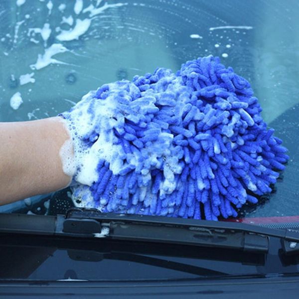 

car wash gloves microfiber car cleaning care detailing tools double sided chenille soft towel for motives household 21x15cm h jllplx