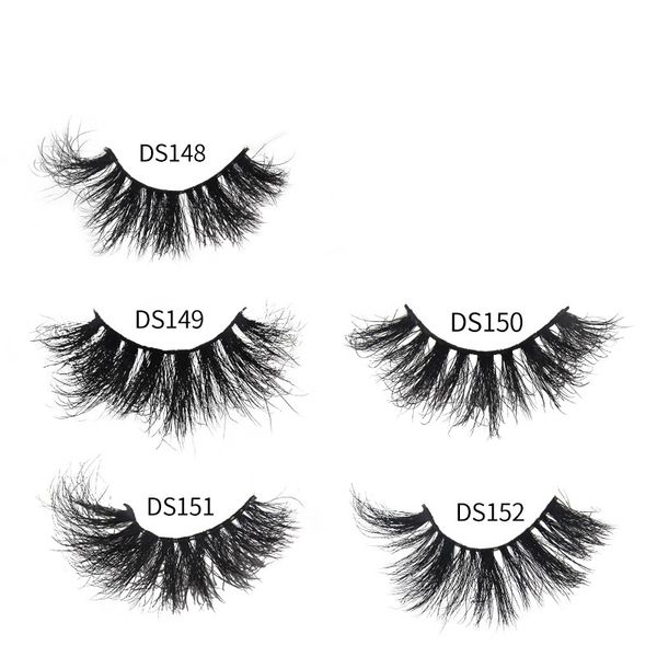 

25mm 3d mink false eyelashes soft fluffy long wispies lash extension natural volume beauty handmade eye makeup