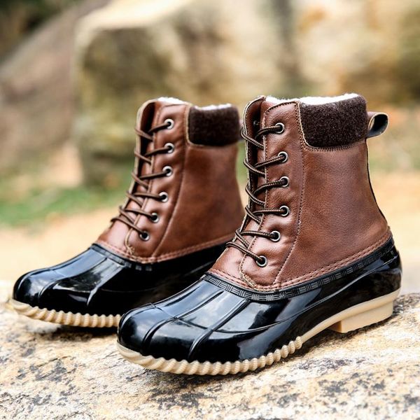 

водонепроницаемый открытый треккинга женщин снег сапоги микрофибры midcalf женщина походные ботинки зимы теплые plush женская обувь женщина, Black