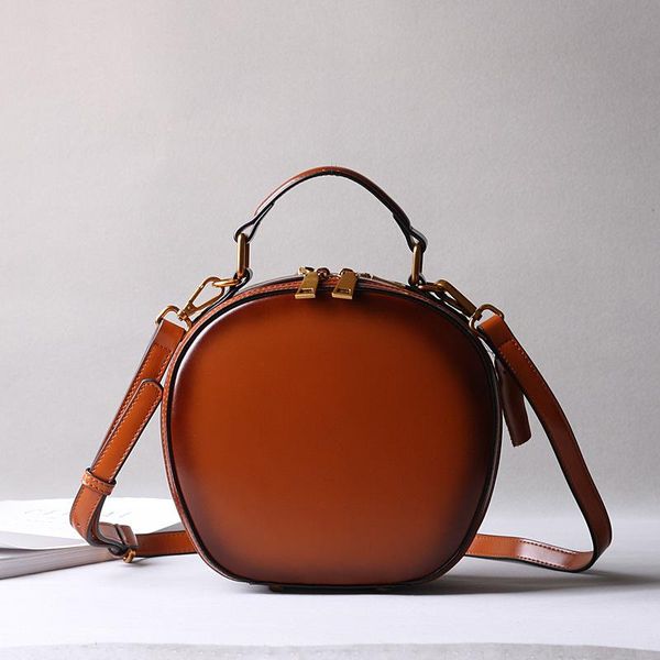 

bags 2020 new women's bags retro shoulder messenger bag handbag fashion small round bag