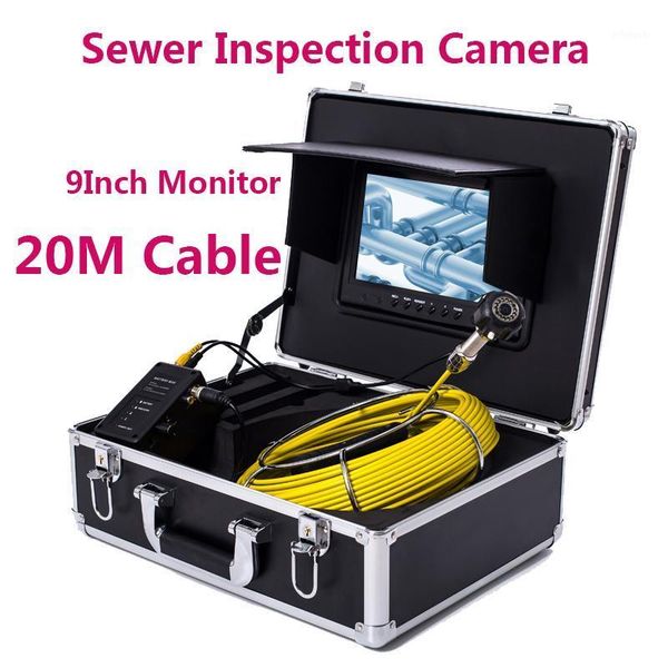 

cameras 9inch imported display drain sewer inspection video camera system with 12v4500ma lithium battery 23mm 20m dvr function 8gb1