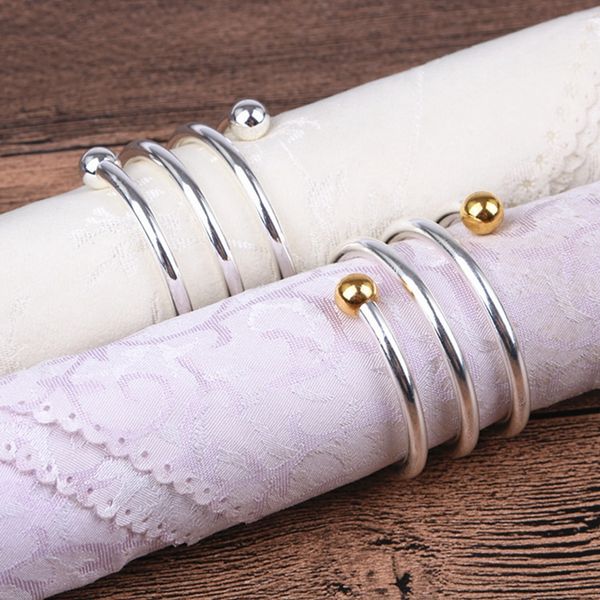

metal wedding napkin ring special spring design gold napkin rings table kitchen serviette holder dinner party christmas decoration cfvt0312