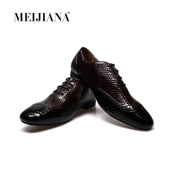 

dress shoes meijiana men wedding cow split leather fashion formal, Black