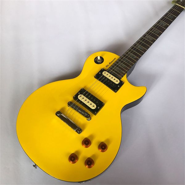 

delivery, electric guitar, guitar, rosewood fingerboard, silver hardware yellow electric guitars guitarra