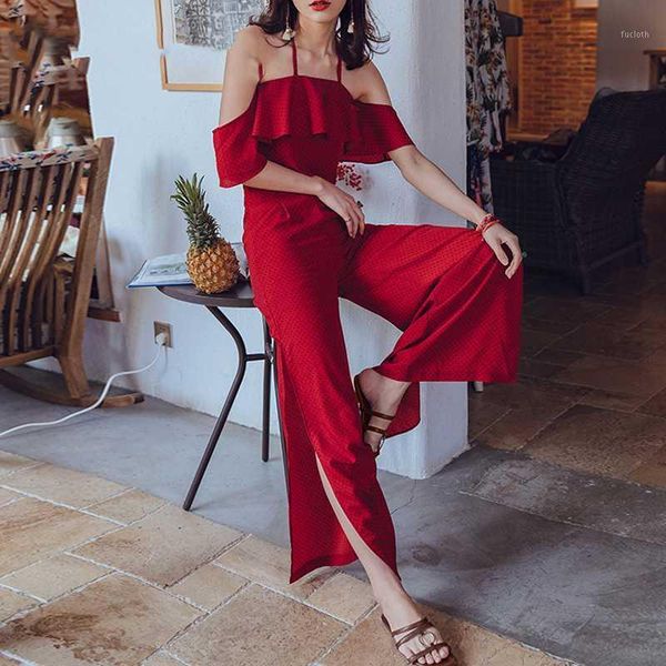 

2 pieces set women 2020 summer boho two piece set pants sleeveless camis beach casual suits female clothes1, White