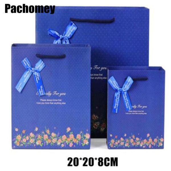 

gift wrap accept packages embalagem paper bags gravure printing paperboard packing 20pcs/lot 20*20*8cm bag drawstring package