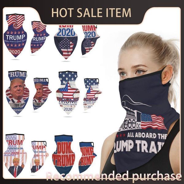 

mask silk sun outdoor ice trump dustproof election tu face loop ear protective protective masks president triangle multifuctional scarf tbss