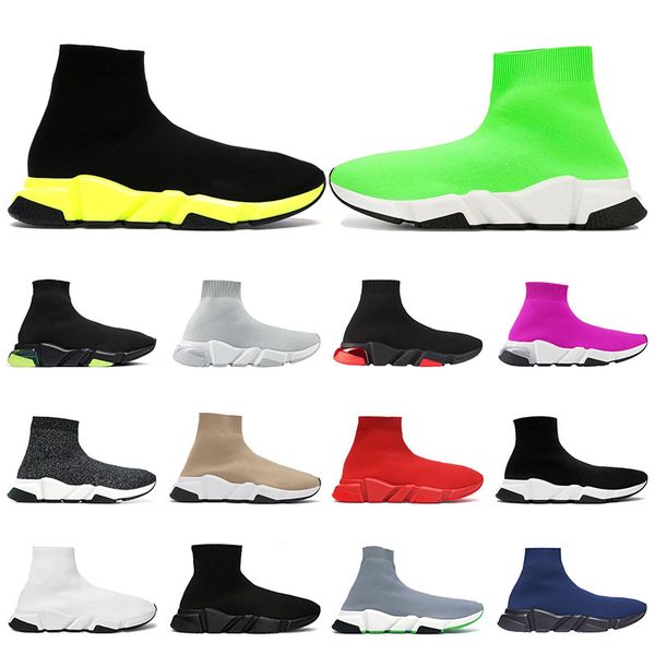 

men socks speed trainer clearsole yellow fluo white black red pink lace up socks trainers womens sneakers sports outdoor size 36-45