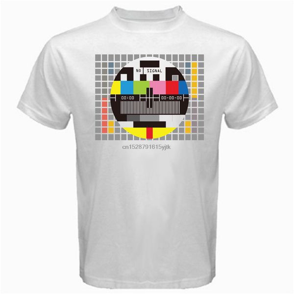 

нет сигнала тв телевидение ретро урожай старая школа футболка белая футболка скидка футболка для menfashion мужчины спорта капюшоном hoodie