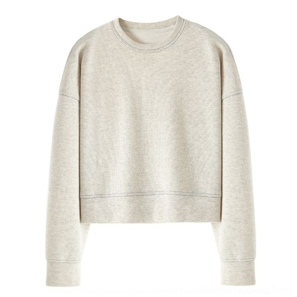 

dvgci pulloverkorean neck autumn high waisted women's short 2020 new pullover pullover pullovercrew loose casual v1320, Black