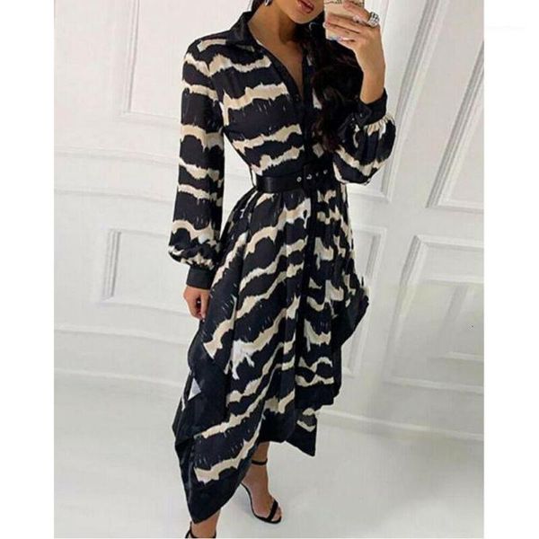 

women autumn long shirt stripe dress elegant high waist kaftan tunic midi dress ladies fashion classic party club streetwear1, Black;gray
