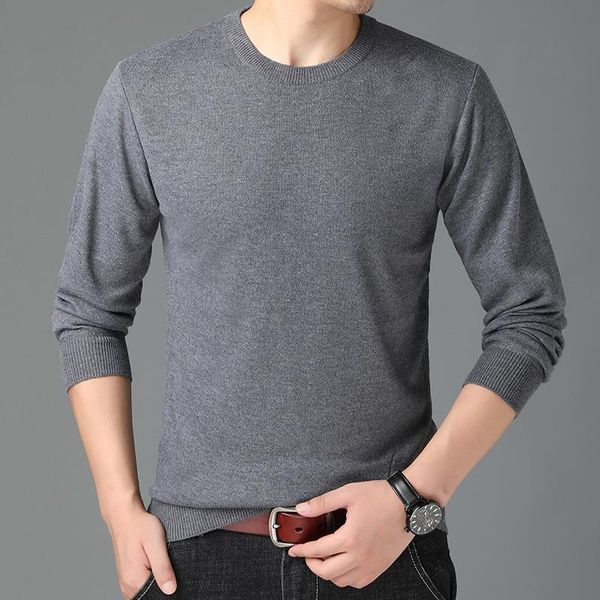 

#1391 spring autumn long sleeved pullover men o neck casual knitwear man slim casual mens sweaters pulover hombre, White;black
