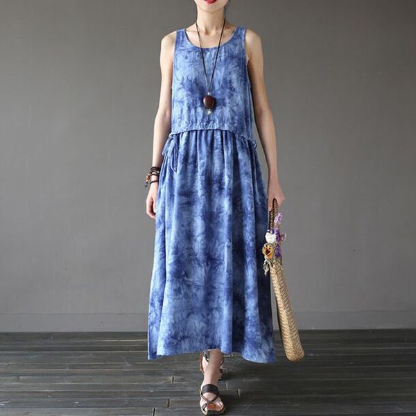 

new summer cotton sleeveless fashion loose women's water tank dress