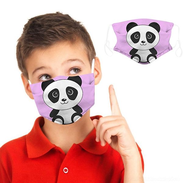 

wvjc protection disposable boy color mixing girls masks 3 layers children mouth mask face cover masks and kids cartoon mascarillas, Black