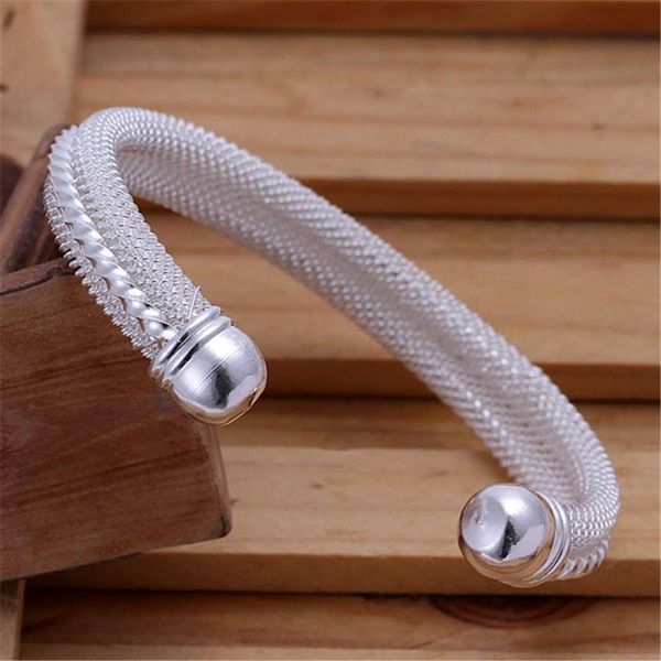 

for women men wedding jewelry christmas gift silver color jewelry fashion simple women classic bangle bracelet b021 h bbyzvg, Black