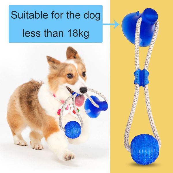 

dog toys multifunction pet molar bite clean teeth rubber chew ball safety elastic dog biting toy dog accessories wmtzef