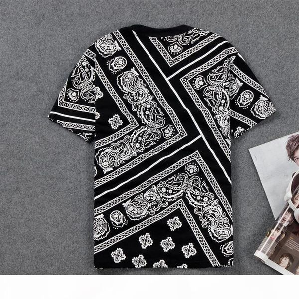 

mens t-shirt new mens flora print and short sleeve couples t-shirt fashion male round collar and breathable shirt, White;black