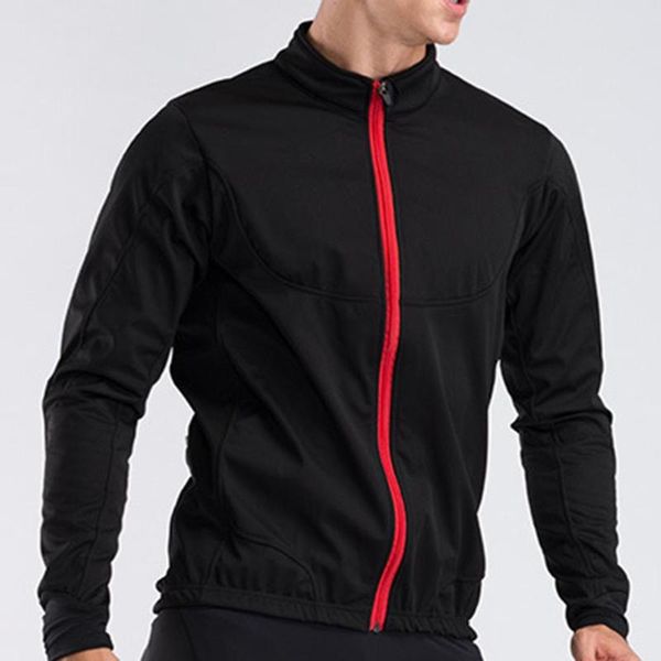 

men winter outdoor sports thermal long sleeve bike bicycle cycling jacket coat, Black;brown