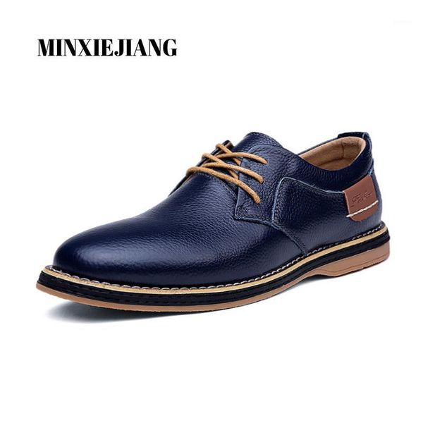 

new spring autumn fashion men's shoes leather oxfords business shoes lace casual wedding dress size 38-481, Black