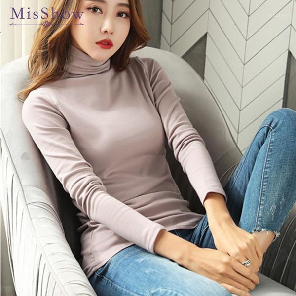 

winter and autumn 2019 sweaters women's sweaters strong women's neck tall organize clothing leisure streetwear1, Black