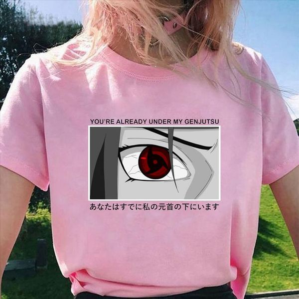

t shirts naruto tshirt harajuku japanese anime uchiha itachi printed women t shirt girls tees streetwear fashion sweatshirt, White
