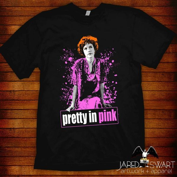 

pretty in pink t-shirt artwork by jared swart inspired by the 1986 film sport hooded sweatshirt hoodie