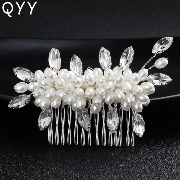 

зажимы для волос волос свадьба для женщин и расчески прибытий раскаты волос кристаллы qyy аксессуары булавки ювелирные изделия новый yxldvh, Silver