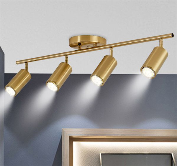 

modern spotlights led ceiling lamp gold metal ceiling light for living room track light background stage lighting