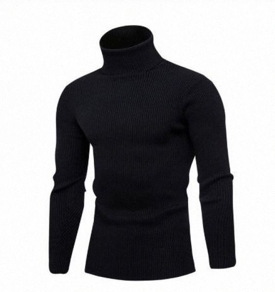 

men's warm turtleneck sweater men hombre thick knitwear men's sweaters casual tight sweater double collar pull f5gd#, White;black