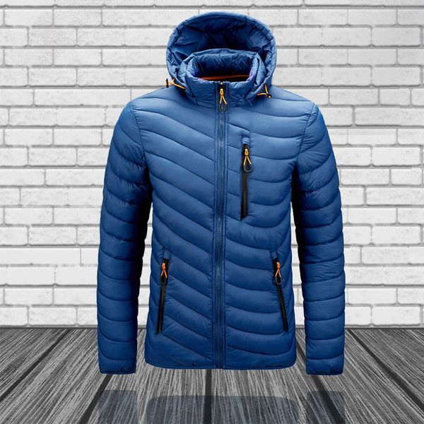 

2020 новый мужской пуховик открытый зимы с капюшоном fourrure манто хлопка куртки мужские лица северная куртка m-4xl, Black