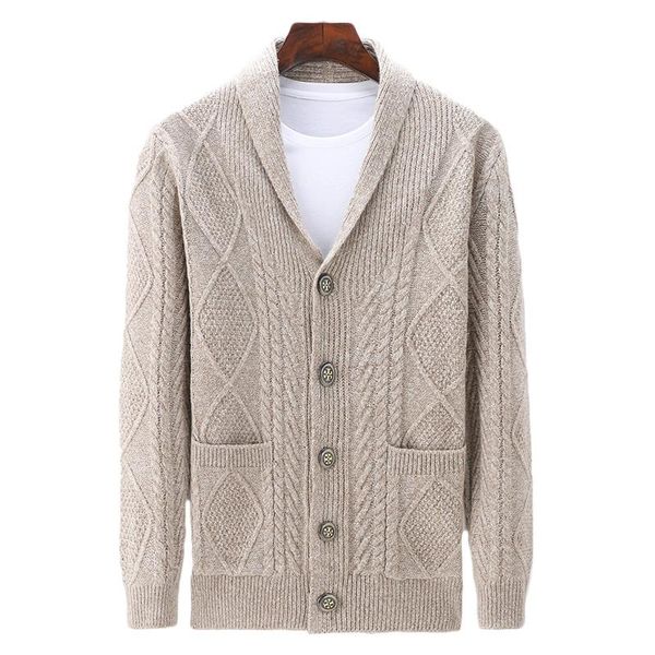 

new brand sweater men autumn winter thick warm cardigan men 2021 new arrivals streetwear fashion casual sweater coat 3xl 4xl, White;black