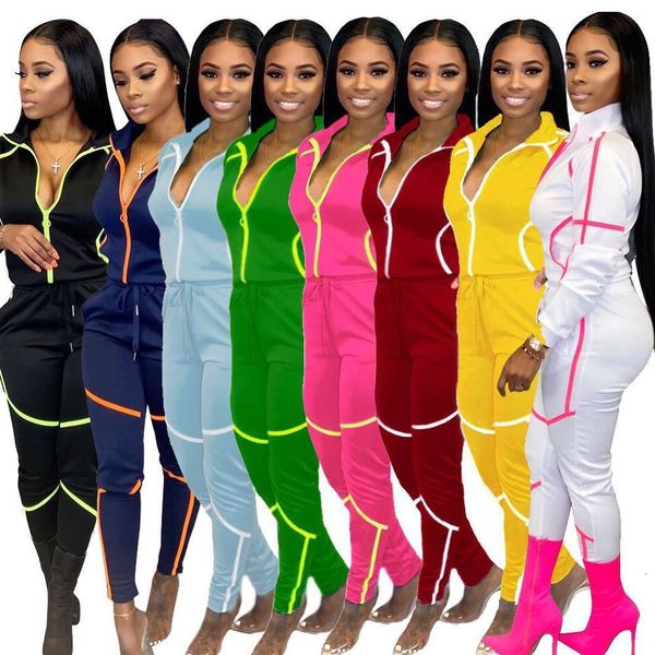 

s145-fall clothing track sweat for women joggers suits set 2 piece