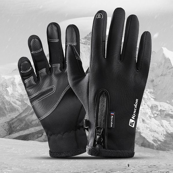 

windproof cycling touch screen riding mtb bicycle thermal warm motorcycle winter autumn bike gloves