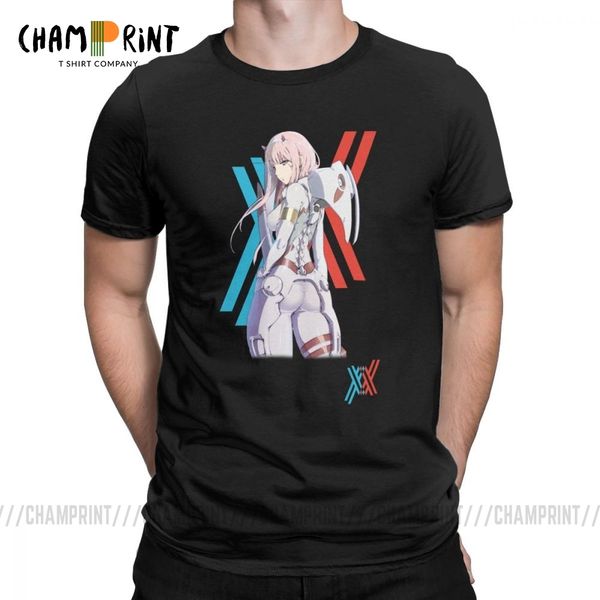 

darling in the franxx zero two pilot suit t shirt for male round collar short sleeved tees t shirt cool gift sport hooded sweatshirt hoodie