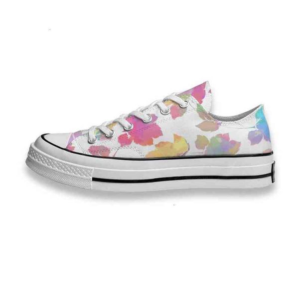 

luxury shoes custom printed colorful lotus flower shadow sneakers low mens skateboard sport footwear diy trainers canvas casual shoese