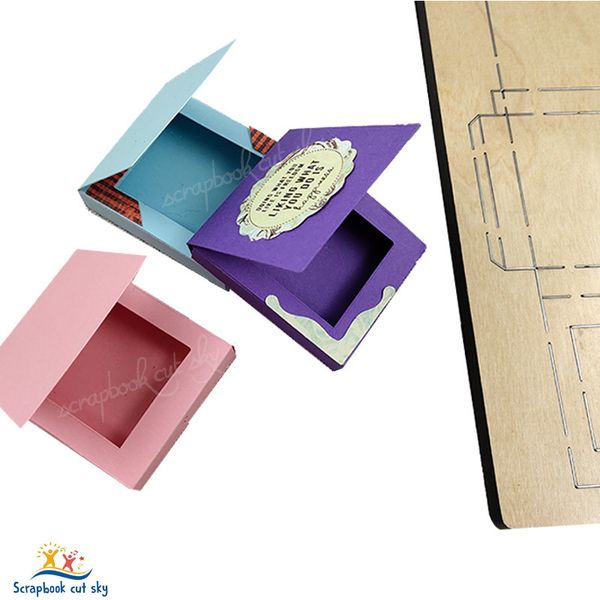

chocolate sauce box muyu cutting die-- new wooden mould cutting dies for scrapbooking 1019