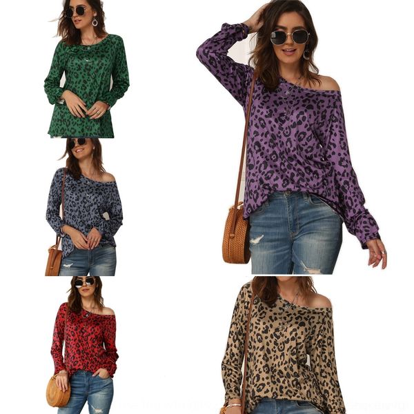

qsshh 2020 autumn and coat spring new women's sleeve printedshoulder long 2020 spring and coat t-shirt autumn new long sleeve printedsh, White