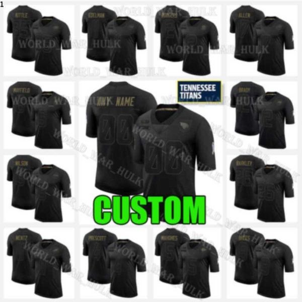 

tennessee titans football jerseys custom black 2020 salute to service 22 derrick henry 17 ryan tannehill 31 kevin byard 11 aj brown, Black;red
