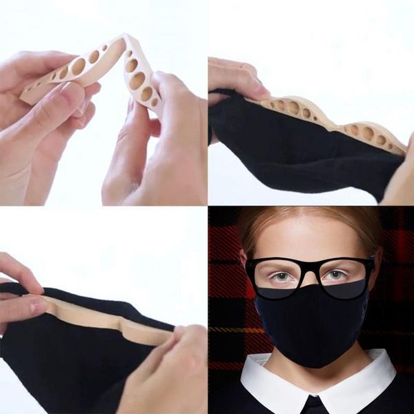 

silicone anti-fogging reusable fashionable nose bridge 5pcs fixed glasses bracket