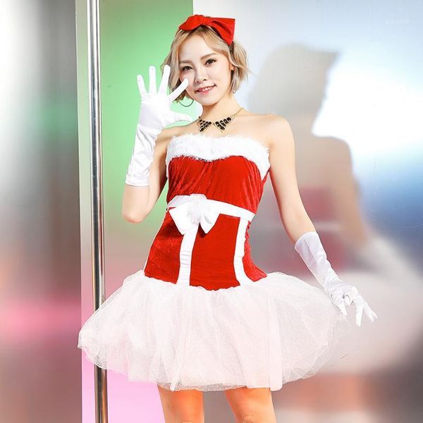 

new women's night club night club bar ds lead dance costumes for christmas midi dress sleeveless backless elegant party out1, Black;gray