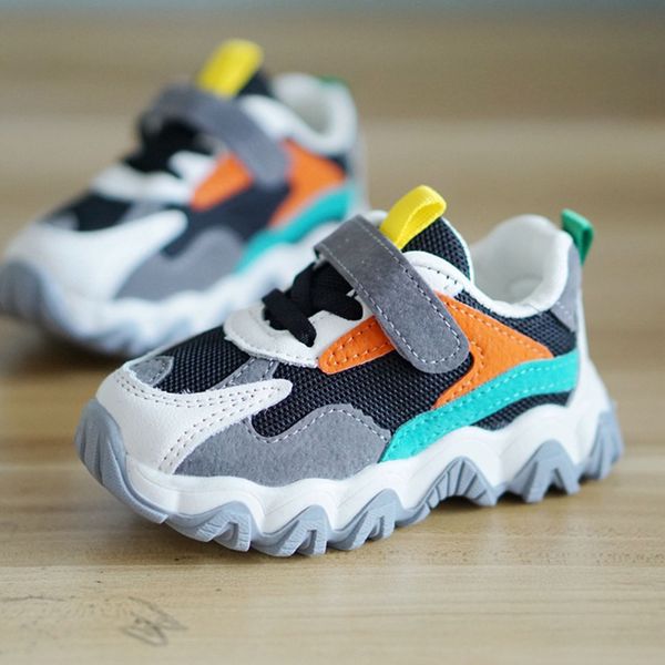 

2020 new spring autumn sneakers sport shoes for boys girls baby first walkers soft bottom, Black