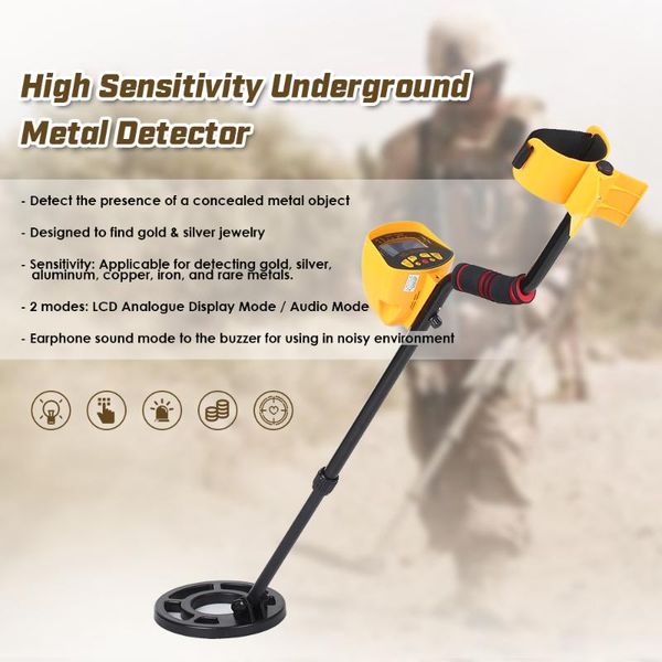 

md3010ii metal detector portable underground waterproof gold detector treasure gold digger metal finder adjustable height